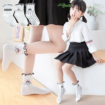 레브 여아용 큐티 레이스 양말 3켤레 세트