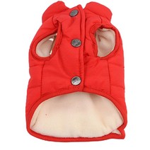 반려견 방수 패딩쪼끼 2사이즈 겨울옷 점퍼 털기모 산책, 기본