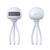 아기 유모차 선풍기 USB 휴대용 클립 액세서리 무조음 문어발 산책용 거치대 집게 스트랩, 600m 5단 주파수 변환 바람 머리파란색