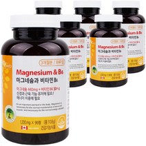 [수다하우스] 눈떨림 마그네슘 정 비타민 B6 1 200mg 90정, 6개