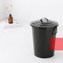 스틸휴지통 블랙 인테리어휴지통 9.5L 쓰레기통 카페 업소용