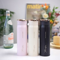 쓰리오브어스 텀블라썸 보온병 텀블러, 450ml 2개, 핑크 텀블라썸