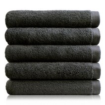 무형광 호텔수건 30수 170g 타올, 딥그레이, 5개