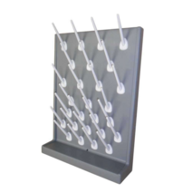 실험실 pp 단면 플라스크 초자건조대 비커 트레이, 550x400(27봉)