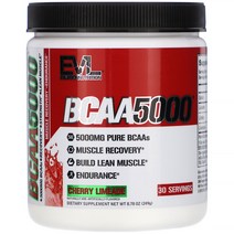 EVLution Nutrition 이보루션 뉴트리션 비씨에이에이 단백질 보충 파우더 BCAA 5000 체리 레몬에이드 249g