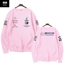 라운드 맨투맨 가능 맟춤제작 F1 싸이클복 메르세데스 벤츠 AMG 차량 행렬 해밀턴이 등장한다 남성 긴팔 3185159297