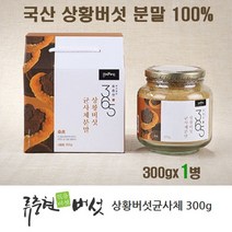 국산 상황버섯 균사체 분말 가루 100% 베타글루칸 목질진흙버섯 상황버섯차 달인물 효능 끓아는법 류충현약용버섯 특품 면역 365, 300g, 1병