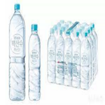 생수배달 백산수2리터 그린 무라벨 2L 500ml, 40개