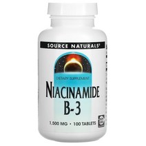 소스내츄럴스 나이아신아마이드 비타민 B3 1500 mg 100정 타블렛, 1개