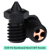 3D프린터부품 노즐 키트 Bambu Lab Ender 3 CR10 Kobra용 3D 프린터 V6 경화 강철 CHT 깍지 고유량 클론 E3D 2 개, 11.2 개 랜덤 사이즈 - CHT V6 하드 스틸