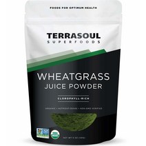 테라소울 USDA오가닉 밀싹 파우더 분말 가루 141g Terrasoul Superfoods Organic Wheat Grass Juice Powder USA Grown Mad