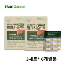 밀크시슬 리버케어 간에좋은 영양제 실리마린 실리빈 비타민B군 나이아신 판토텐산 직장인 남성 여성 피로 간보호 간건강, 30정 x 6박스