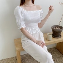 모스 스모크 반팔블라우스
