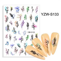 물전사지 포스기용지 포스용지 카드단말기용지 상장만들기새로운 접착 네일 아트 스티커 예술적 글꼴 ABC, 95 S133