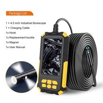 열감지 온수 누수 탐지기 발열체크 p40 8mm 싱글 듀얼 렌즈 산업용 내시경 4.3, 10m, 4.5 8mm 트리플 렌즈