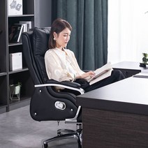 임원실 의자 회사의자 회장 사장 대표 의자 CEO 의자, 블랙 가죽 최고급형