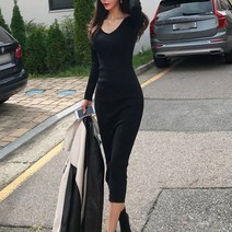 리더스타 니트원피스 당일발송 가을원피스 긴팔원피스 여성원피스 롱원피스