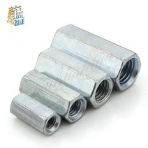 1pcs M8 M10 M12 M14 M16 M20 로드 커플 링 육각 너트 강철 아연 도금 긴 연결 나사, [26] M16x60mm