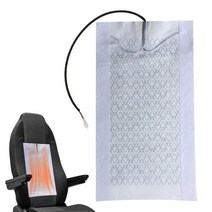 전자파 없는 12v 탄소 전기 매트유니버설 12V 탄소 섬유 자동차 겨울 온열 시트 커버, 01 Black