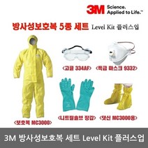 3M TO 방사성 방역보호복5종 세트 Level Kit 플러스업
