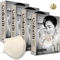 라이브잇 에어데이즈 컬러핏 마스크 중형 KF94, 연한상아색, 56개, 10개입