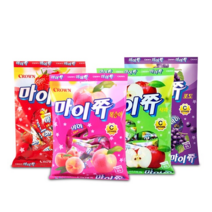 크라운 마이쮸 92g 츄잉캔디 4종 1+1(총2개) / 골라담기, 사과92g x 1개, 딸기92g x 1개