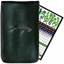 Callaway 골프 가죽 스코어카드 홀더 블랙 17.8 x 10.8 cm (7 x 4.25인치)
