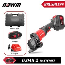 nawin 20v 125mm 브러시리스 무선 임팩트 앵글 그라인더 diy 전동 공구 배터리가있는 전기 연마 연삭기, 협력사, na75jm2p, 125mm(5인치)