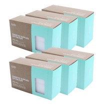 에이브 순면100% 부직포화장솜 5x6cm 80매, 6개