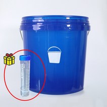 [소분용기 증정] 버킷프렌즈 다용도 세차버킷 워시버킷 세차물통 다용도 버킷 18리터, 18리터 버킷 반투명 블루