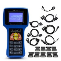 전문 T 코드 자동차 키 프로그래머 T300 V17.8 T 300 T-코드 영어 또는 스페인어 블루/블랙 자동차 T-300, 01 파란_01 english