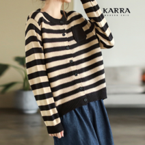 카라 KARRA 와플배색라운드가디건 KB3SCD036C