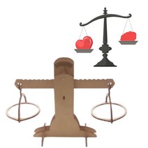 4학년 무게 측정 나무 수평 저울 실험 키트 4인 과학키트 초등