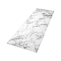 대리석 주방 매트 도어 러그 긴 러그 카펫 아트 데코 입구 현관 매트 세탁실 침실, 회색, 폴리에스터 섬유