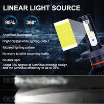 H4 LED H7 Canbus 22000LM 높은 전원 전조등 H1 H3 H8 H9 9005 9012 전구 터보 램프, 02 H1, 03 8000 천개 화이트 블루