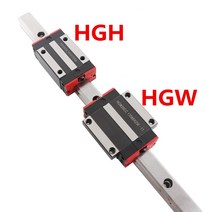HGH15 선형 가이드 레일 길이 블록 캐리지 3D 프린터용 CNC 부품 HGH15CA Flang HGW15CC 2PCs 4PCs, [02] 200mm, [01] 2 rails 4 HGH15CA