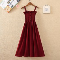 FANSYLI 중학생여여름한국판원피스소녀 스위트귀여운학생치마836호 5F