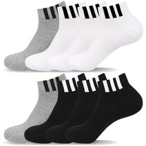 메가양말 삼선 이중바닥 남자 스포츠양말 단목 8켤레 국산고품질, 화이트 3켤레 + 블랙 3켤레 + 그레이 2켤레