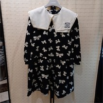 셀덴 NC02 더블 빅카라 원피스 블랙 (BLACK) EDOW22W54