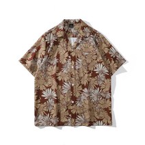 남자 하와이안 셔츠 여름 반팔 빈티지 오버핏 셔츠 hawaiian shirt for beach KB0057
