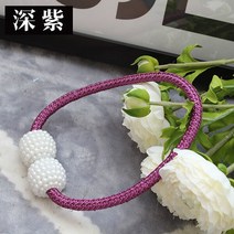 마그네틱 커튼 래칫 타이 다운 크리에이티브 고급 밴드 심플한 로프 쌍, Purple+Six 3 Pairs