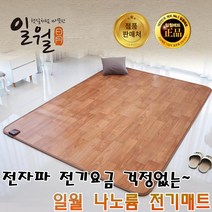 2023년 일월 온돌마루 나노륨 전기매트 1인용 특대형 카페트매트 구들장 거실 전기장판, 2. 중형(140X183cm/분리)