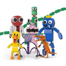 BUBA 레인보우 프렌즈 레고 캐릭터 호환 블럭 피규어 허기워기, 레드(240pcs)