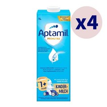 Aptamil 압타밀 독일 킨더밀쉬 1단계 액상 분유 레디 투 드링크 1L x 4개