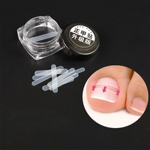 발톱에 붙이는 테이프 펴지는 셀프 케어 10개+접착제+기타구성품, 4개구성1세트