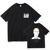 새로운 일본 패션 애니메이션 슬램덩크 티셔츠 남성 탑스 힙합 오버사이즈 반팔 한국 스트리트웨어 2023
