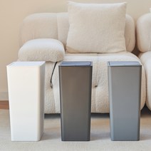 꿈꾸는 나래 다용도 슬림 모던블록 원터치 10L 20 L 휴지통, 화이트