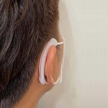 고급 실리콘 마스크 귀보호대 투명, 1개입, 1개