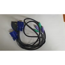ATEN 2포트 PS2 KVM 스위치 케이블 일체형2대의 서버제어 1개
