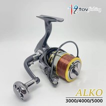 토브 알코-Alko 스피닝릴 고강도 알루미늄 스풀 장착 3000/4000/5000, 5000
